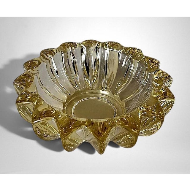 Mid 20th Century Mid 20th Century Art Deco French Molded Glass Bowl Attributed to Pierre d'Avesn For Sale - Image 5 of 18