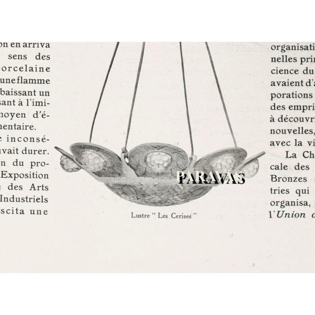 1930s Simonet Freres French Art Deco Chandelier - Les Cerises For Sale - Image 14 of 14