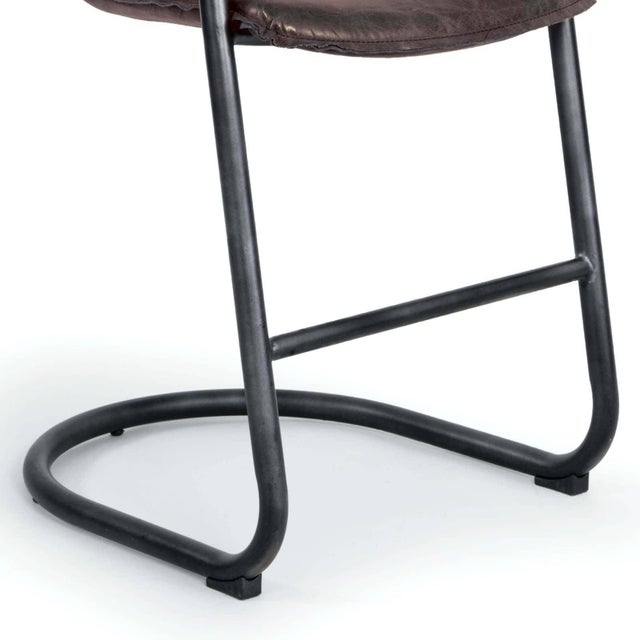 Not Yet Made - Made To Order Regina Andrew Axl Leather Counter Stool, Distressed Whiskey - Set of 2 For Sale - Image 5 of 8