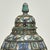 Large Vintage Moroccan Earthenware and Metal Urn For Sale - Image 4 of 9