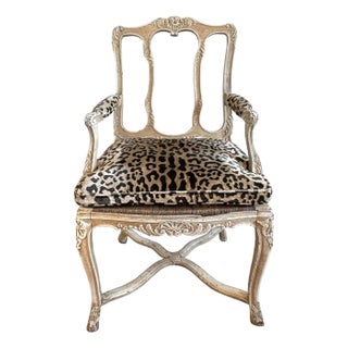Late 19th Century Louis XV Style Fauteuil For Sale