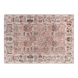 Persian Tabriz Wool Rug with Garden Panel Motif For Sale