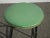 Metal Vintage French Country Farmhouse Chic Rustic Green Stool For Sale - Image 7 of 13