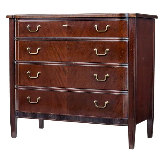 Vintage Danish Mahogany Chest of Drawers, 1950 For Sale