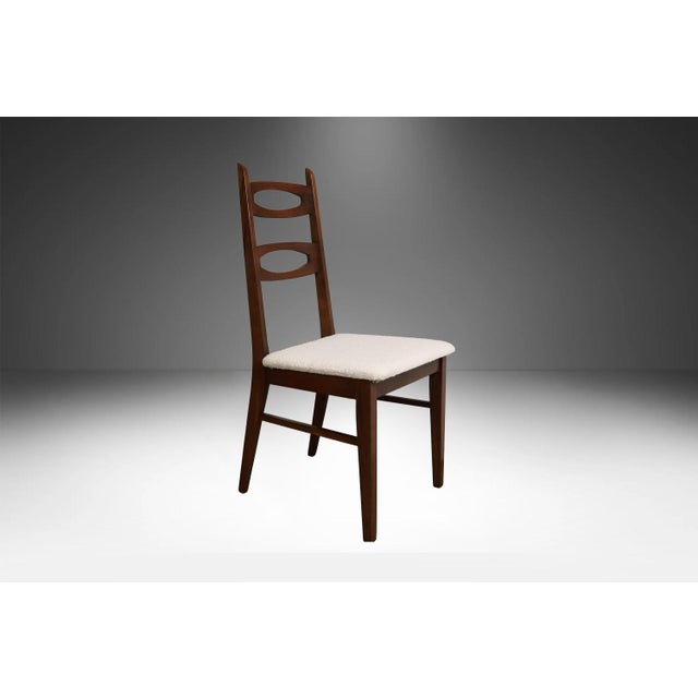 Kent Coffey Midcentury Dining Chairs in Style of Kent Coffey Perspecta Cats Eye For Sale - Image 4 of 12