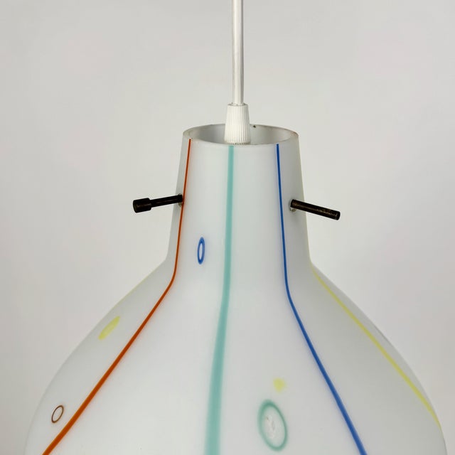 Mid-Century Modern Murano Glass Pendant Lamp, 1960s For Sale - Image 4 of 5