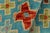 Blue Boho Chic Balochi Blue/Rust Wool Rug - 3'4''x4'11'' For Sale - Image 8 of 11