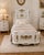 A rare matching pair of handmade French bed frames from 1950, beautifully designed in the Louis XVI corbeille style and...