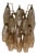 Sand Beige Murano Stairwell Wall Lamp For Sale