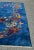 Textile Antique 1900s Bright Blue Background Rug For Sale - Image 7 of 13
