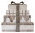Vintage C.1980's "Monet's" Renoir Tessellated Stone & Wicker, "Behemoth," 4-Tiered Jewelry Box For Sale