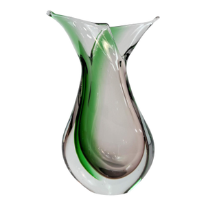Late 20th Century Signed Murano Art Glass Vase