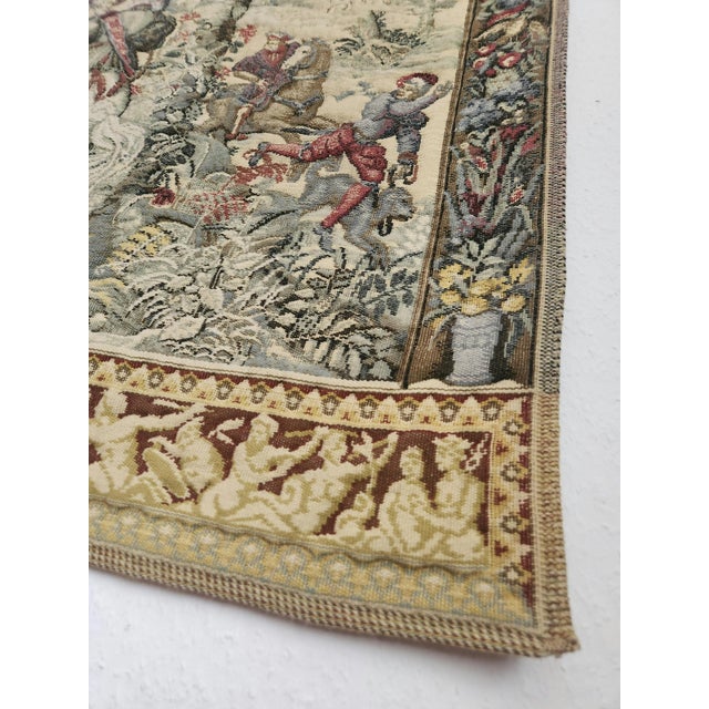Medieval Hunts of Maximilian Wool Tapestry, Brussels, 1960s For Sale - Image 16 of 18
