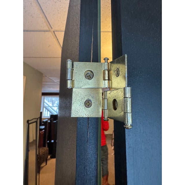 Vintage Four Panel Beveled Mirrored Screen For Sale - Image 16 of 16