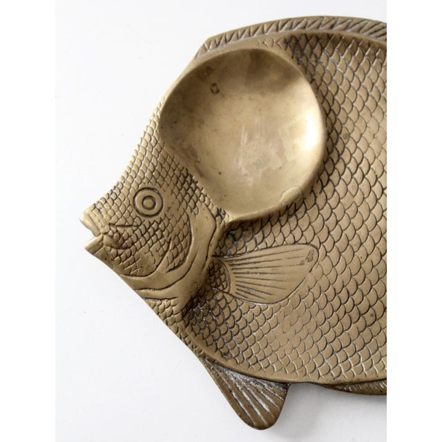 Mid-Century Brass Fish Tray For Sale - Image 6 of 10