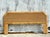 Camel Vintage Coastal Woven Rattan Notched King Headboard For Sale - Image 8 of 8