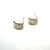 Metal 1990s Pair of David Yurman Cigar Earrings 14k Gold Silver Estate For Sale - Image 7 of 9