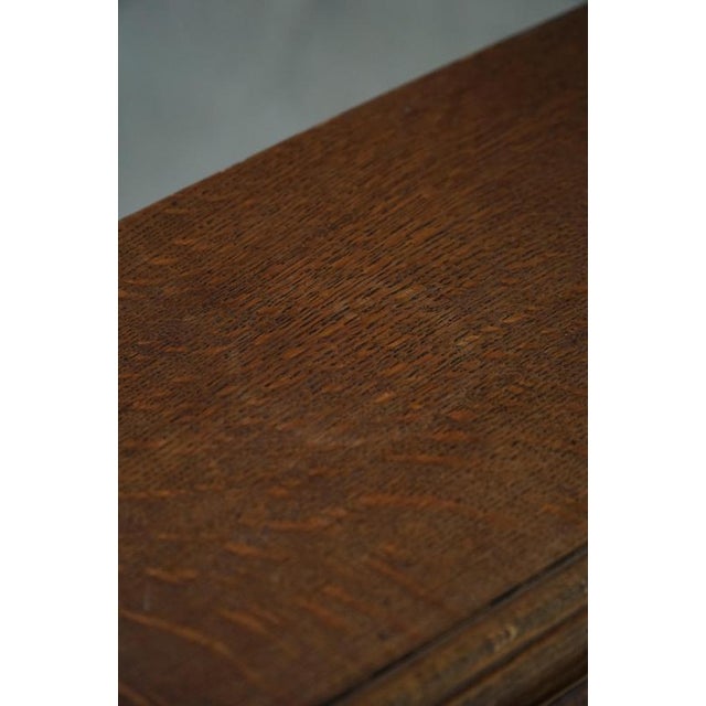 Vintage Danish Oak Secretaire with Seashell Handles, 1920s For Sale - Image 17 of 18