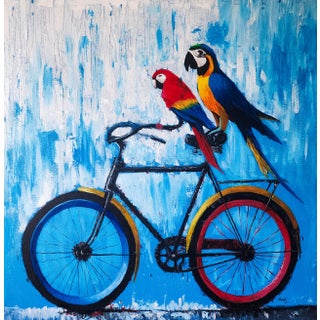We Still Ride, Surrealism, Madoti Oluwadamilare (2025), Acrylic on Canvas For Sale