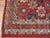 1890s Red Raspbery Geometric Tribal Antique Caucasian Zeychor Rug 3'5" X 4'7" Wool Carpet For Sale - Image 4 of 6