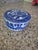 Featuring a vintage blue and white ceramic trinket box with the classic Blue Willow pattern. Pattern: The design is the...