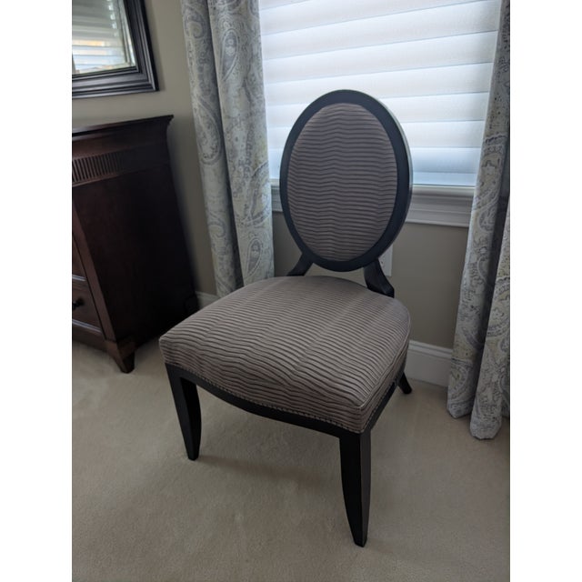 Wood 1990s Barbara Barry Oval X-Back Chair by Baker Furniture For Sale - Image 7 of 12