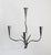 Hand-Forged Metal Wall Sconce Candelabra For Sale - Image 4 of 9