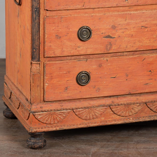 Early 19th Century Danish Pine Tall Chest of Six Drawers For Sale - Image 14 of 17