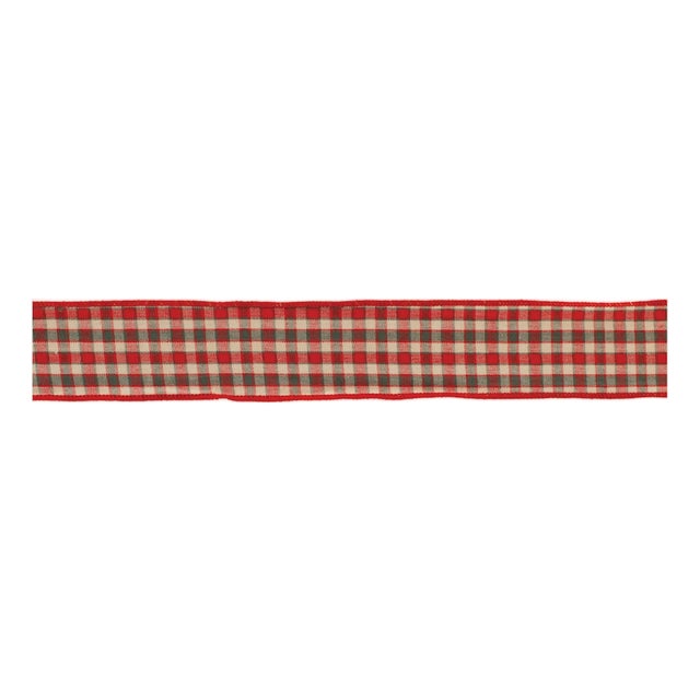 Plaid Holiday Ribbon (Set of 2) For Sale