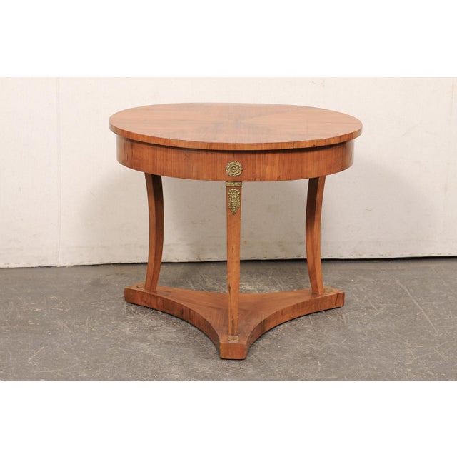 Early 20th Century French Empire Oval Accent Table For Sale - Image 10 of 12