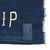 American Large Patchwork Flag, Vintage Indigo, Don't Give Up the Ship, 100% Cotton For Sale - Image 3 of 4