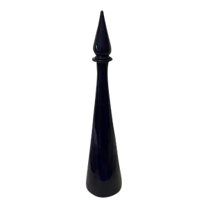 Mid Century Modern Blue Genie Jar