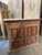 Mid-Century Modern Antique Boho Vanity Hand-Carved Pink Sideboard Cabinet With Sunburst Doors For Sale - Image 3 of 8