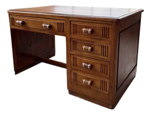 Vintage Art Deco Desk by Charles Dudouyt, 1930