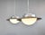 Ufo pendant lights by adolf meyer for zeiss ikon circa 1930s - price is per light (10 available) opaline glass dome...