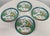 Vintage eight piece set of Chinese Garden plates and cups. This popular pattern features the classic chinoiserie motif...