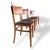Mid-Century Beech Dining Chairs with Black Vinyl Seats, 1950s, Set of 4 For Sale - Image 6 of 8