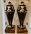 1920s Art Deco Black and Silver Vases on Marble Bases, 1920s, Set of 2 For Sale - Image 5 of 5