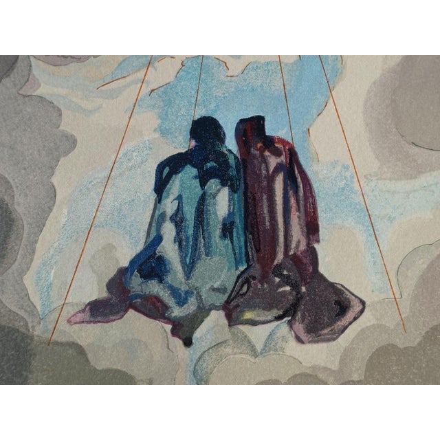 Modern Salvador Dali, Dante's Ecstasy, Woodcut For Sale - Image 3 of 5