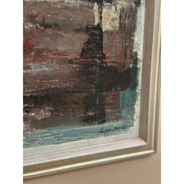Erik Emanuelsson, Composition, 1965, Oil on Panel, Framed For Sale - Image 4 of 18