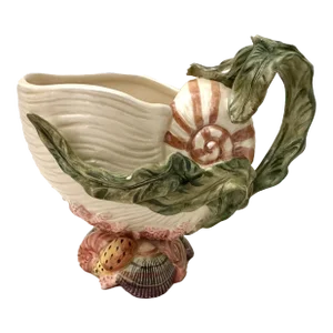 Fitz & Floyd Oceana Multicolor Shell Pitcher