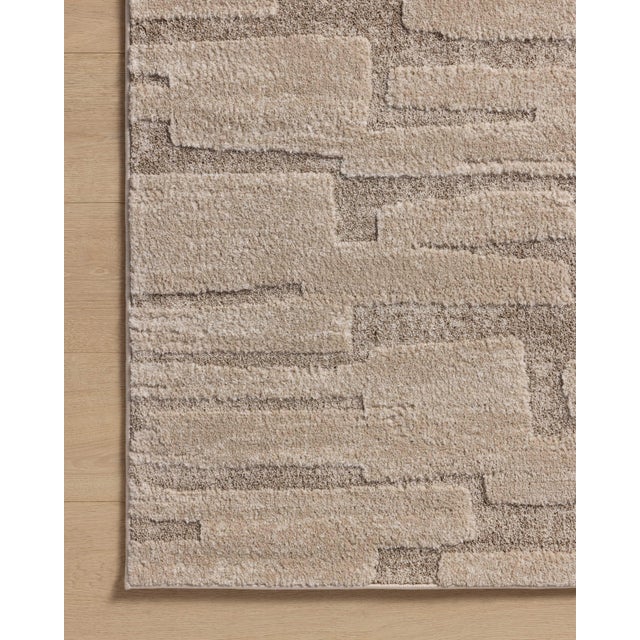 2020s Amber Lewis x Loloi Monty Taupe / Beige 6'-7" x 9'-3" Area Rug For Sale - Image 5 of 7