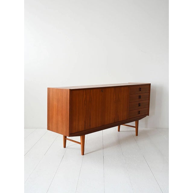 Vintage Scandinavian Teak Sideboard, 1950s For Sale - Image 4 of 11