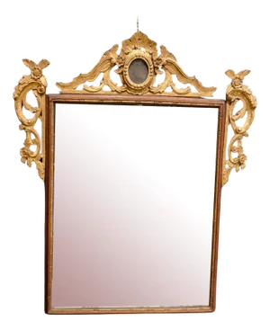 18th Century Louis XVI Mirror Frame with Golden Top, Venice, 1760s