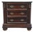 Collezione Europa Cachat Collection Cherry Contemporary Traditional 30" Three Drawer Nightstand W. White Granite Top For Sale