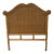 1980s Vintage Asian Style Bamboo Rattan Twin Headboard Honey Color For Sale