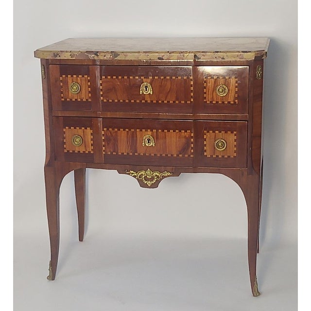 Wood Transitional Period Commode by Maitre Jean-Charles Ellaume For Sale - Image 7 of 14