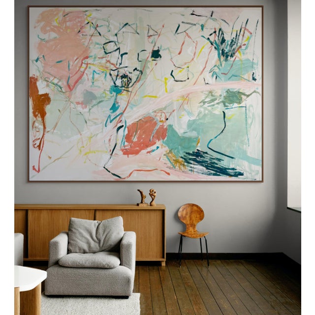 Abstract Contemporary Abstract Acrylic on Canvas "Atlas" by Macha Poynder For Sale - Image 3 of 5