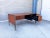 1960s Mid Century Walnut and Metal Executive Desk Styled After Knoll For Sale - Image 9 of 12