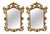 Pair of Italian Gilt Wood Wall or Console Mirrors For Sale